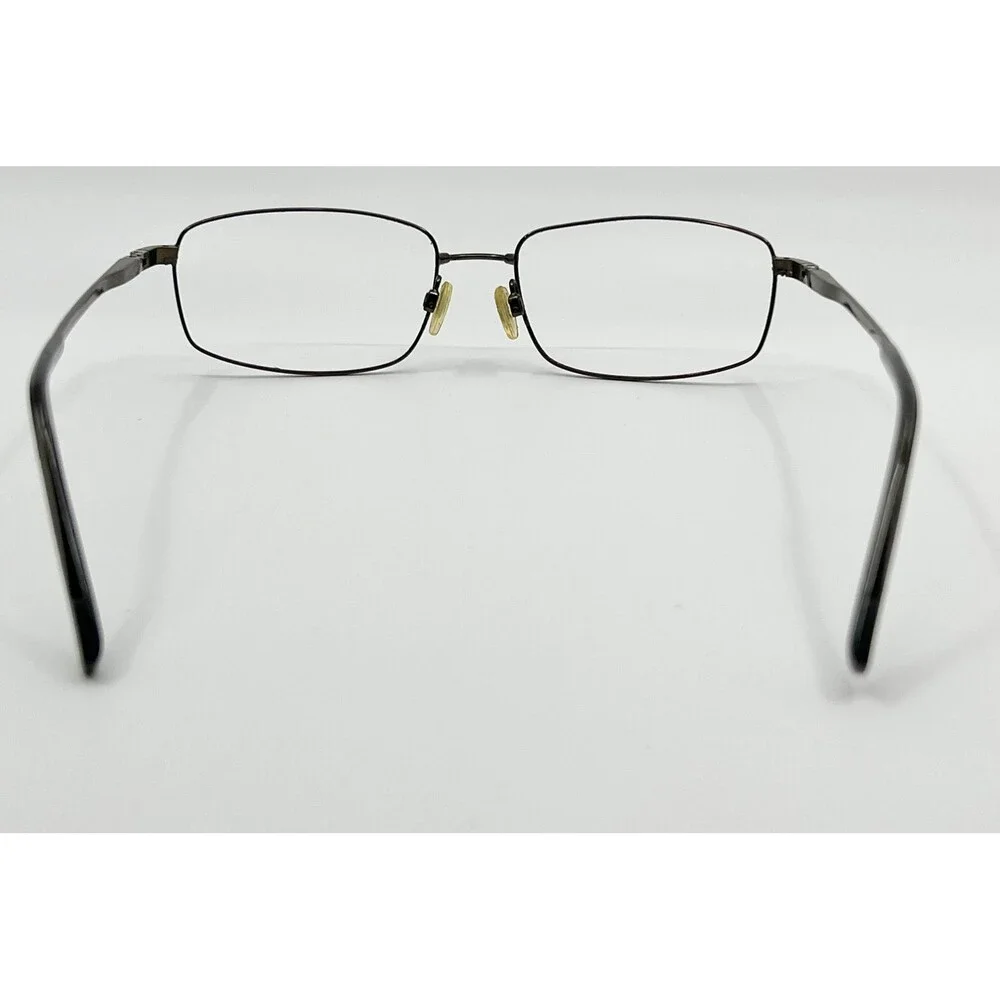 EasyTwist Eyeglass Frames Mens Brown MET875 Metal Rectangular 56-18-145